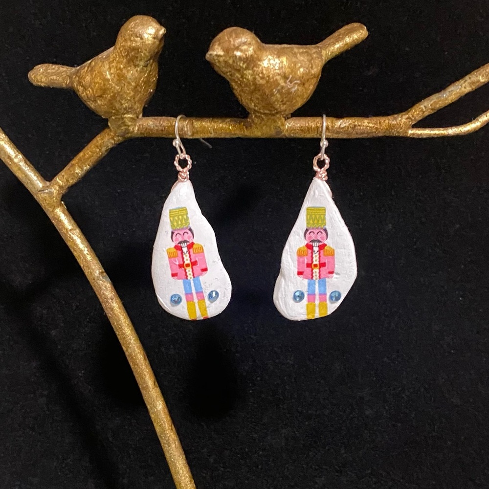 🌟2/$20 💞Pink Nutcracker Christmas Earrings